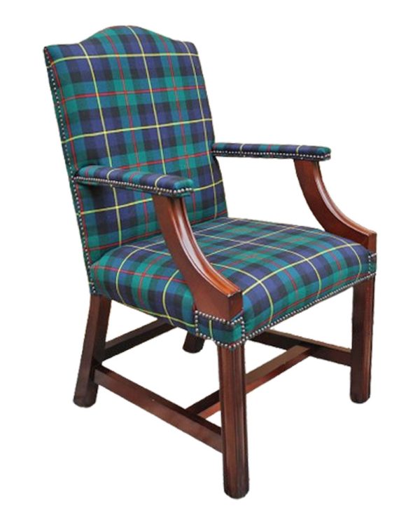 Křeslo skotská kostka Tartan